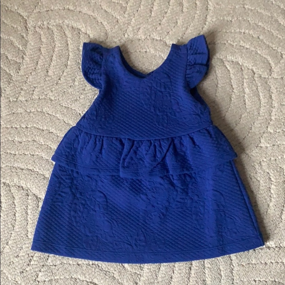Janie and Jack Quilted Peplum Dress 6-12 months